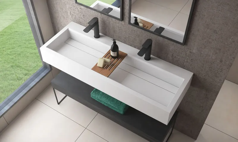 TIBET 120 WASHBASIN – Countertop and Wall-Mounted